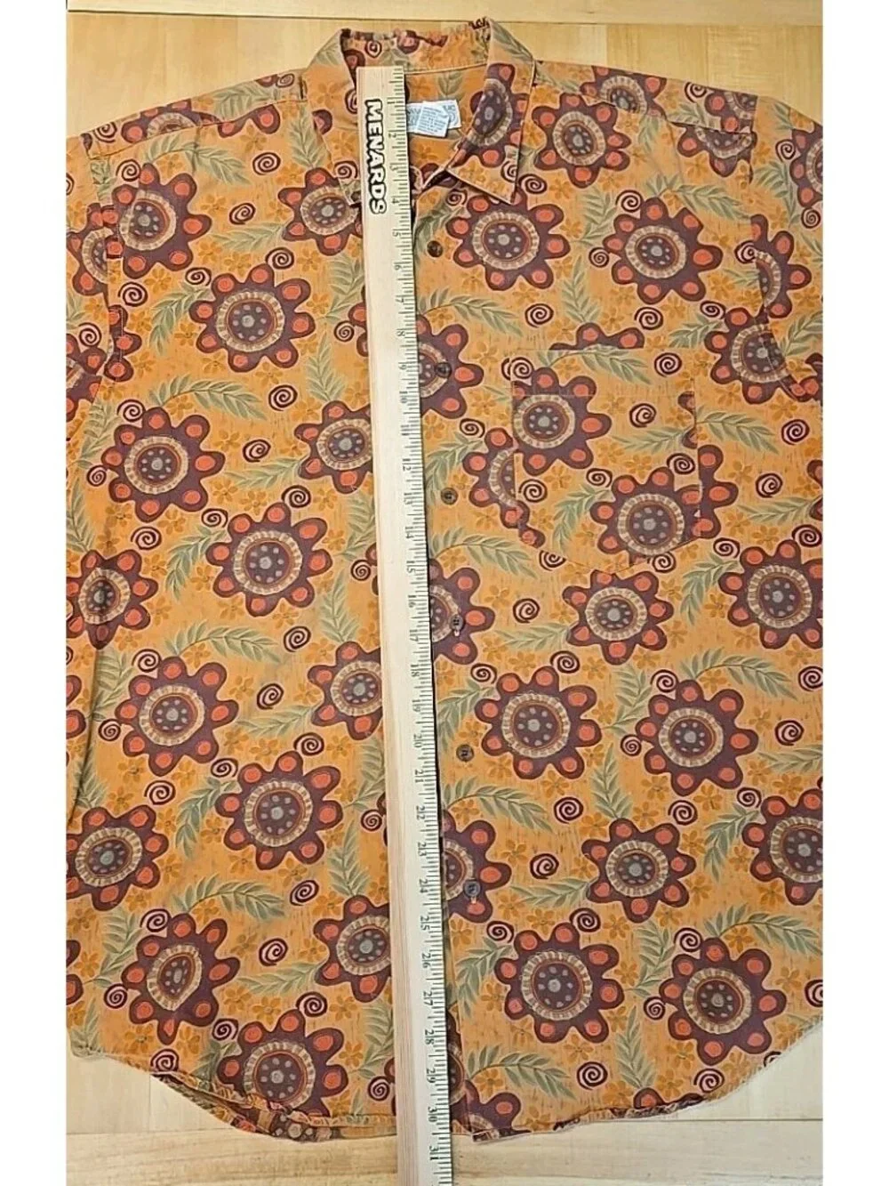 VTG Banana Republic Safari & Travel Hawaiian Shirt Mens Size Medium Floral Print